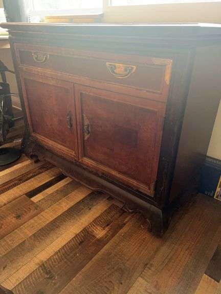 Broyhill Premier Wood Sideboard Cabinet with Wine Rack image