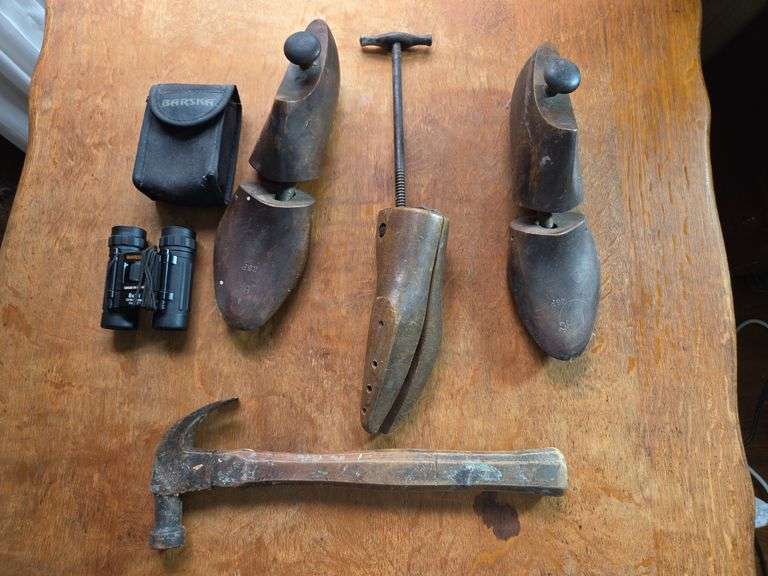 Binoculars, Shoe Trees, and Hammer image