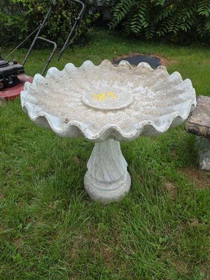 Concrete Garden Bird Bath image