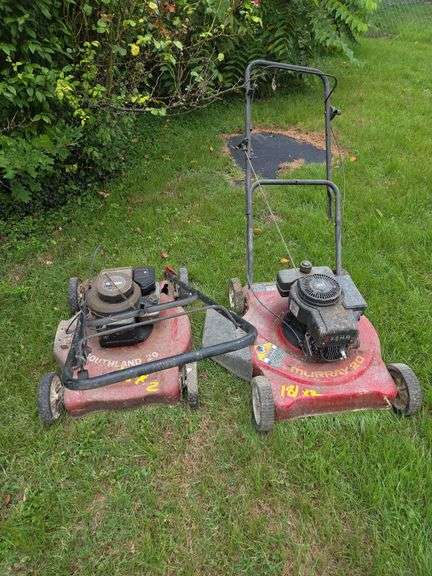 Two Walk Behind Lawn Mowers: Murray 20 and Southland 20 image