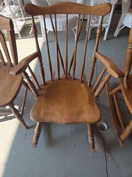 Wooden Arm Rocking Chair image