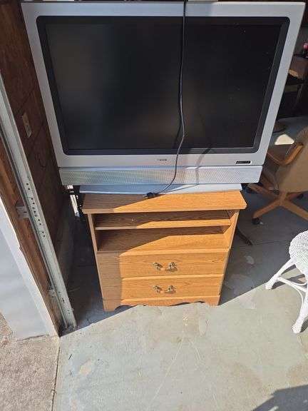 Soyo Flat Screen TV and Wooden Stand image