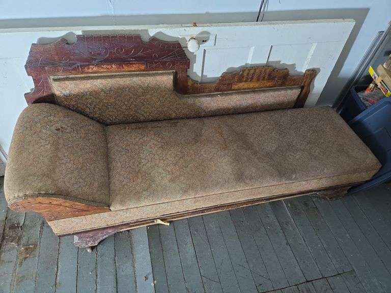 Ornate Carved Chaise Lounge image