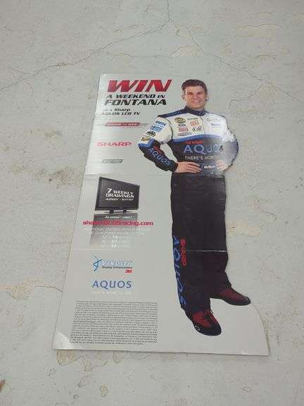 Jamie McMurray Sharp Aquos Standee Display image