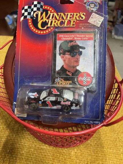 DALE ERNHART CAR, WOOD BASES, AND BASKET image