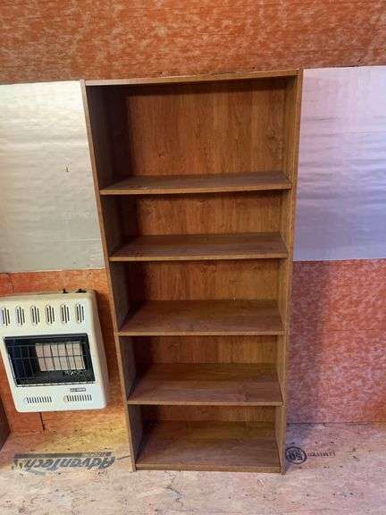 Wooden Bookshelf with Adjustable Shelves image