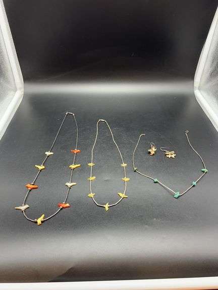 STERLING SILVER NECKLACES AND EARRINGS image