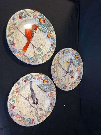 American Atelier Morning Song Porcelain Plates (Set of 3) image
