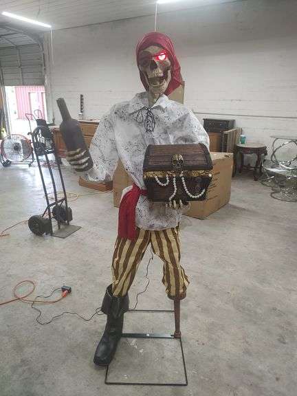 HOME DEPOT - 6 FT ANIMATED PIRATE SIDEKICK - HALLOWEEN DECORATION image