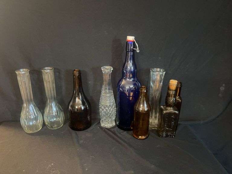 Collection of Decorative and Pharmaceutical Bottles image