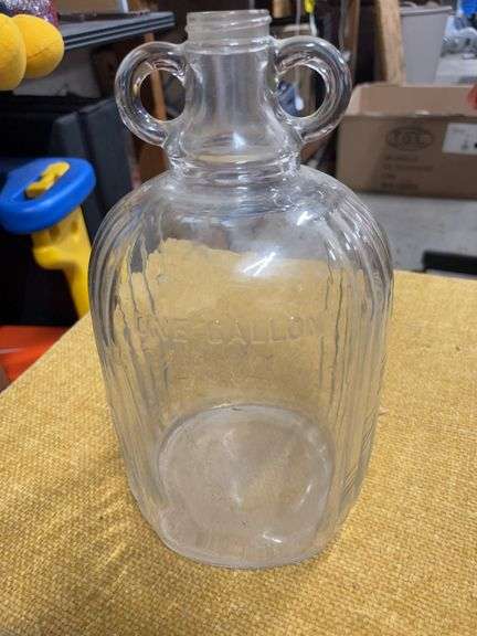 VINTAGE ONE GALLON GLASS JUG image