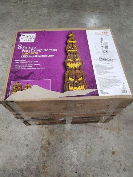 HOME DEPOT - 8.5 FT GIANT SIZED LED JOCK O LANTERN STACK - HALLOWEEN DECORATION image