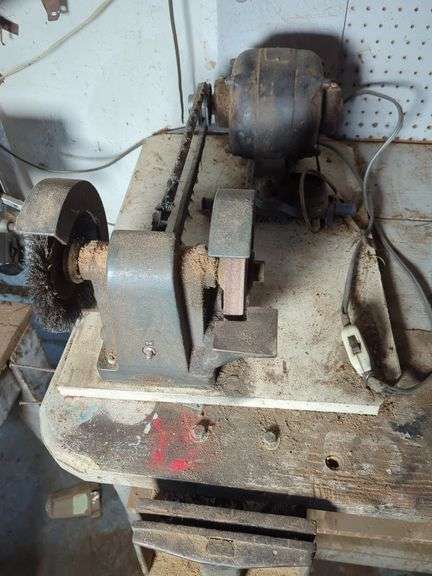 Belt Driven Bench Grinder with Motor image