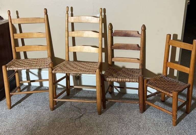 4 Wooden Chairs image