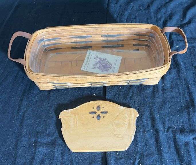 Longaberger Basket with Protector and Lid image