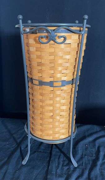 Longaberger J.W. Collection 1994 Edition Umbrella Basket with Stand image