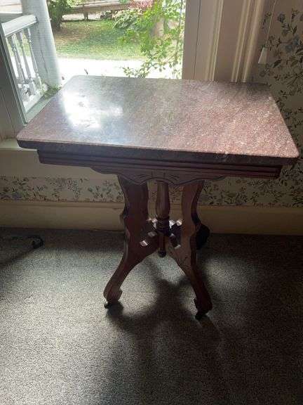Marble Top Side Table image