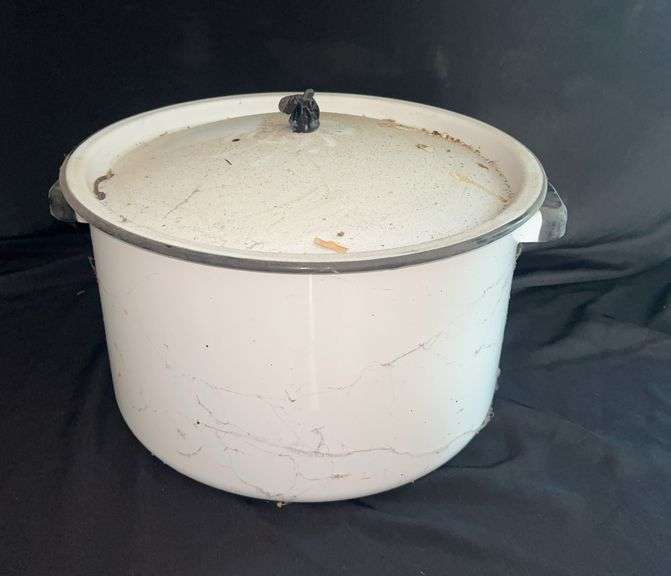 White Enamel Stock Pot image