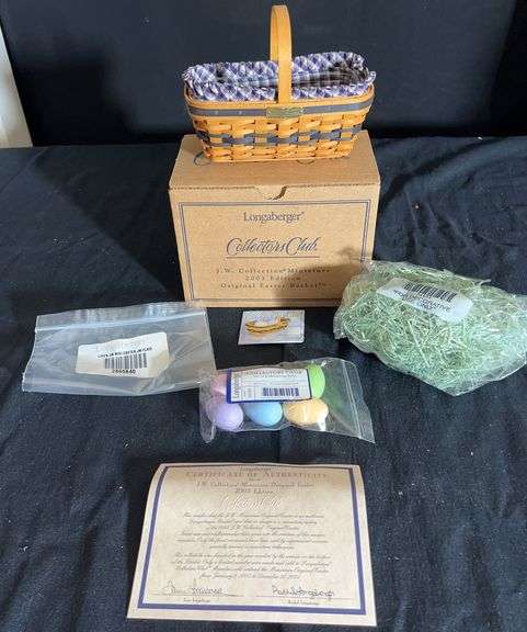 Longaberger J.W. Collection Miniature Easter Basket 2003 image