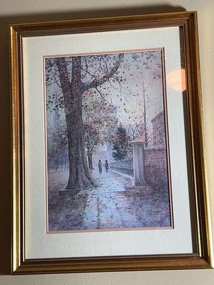 Framed Paul Sawyier Print image