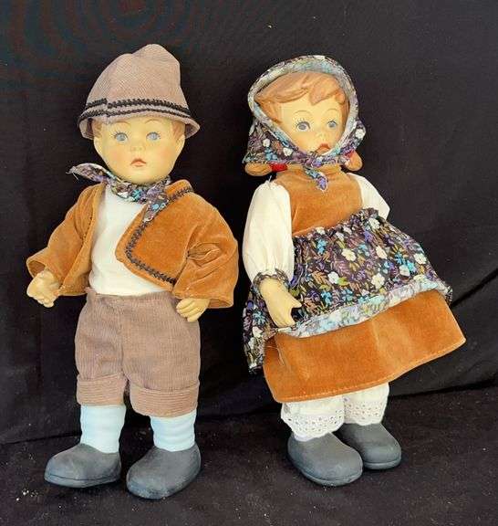 Pair of Dolls in Traditional Dress image