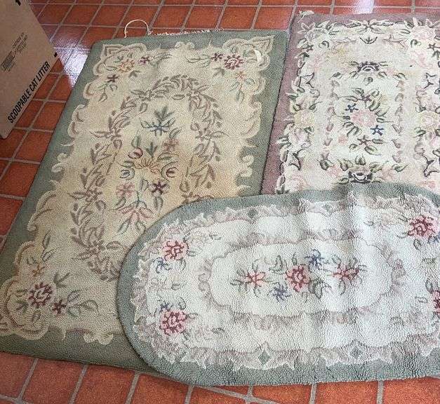 Group of Decorative Floral Rugs image