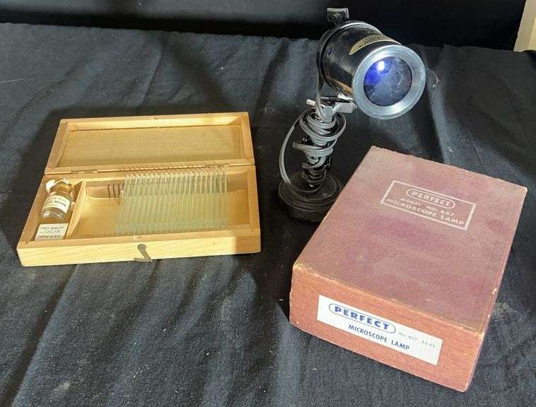 Microscope Lamp and Slide Preparation Set image