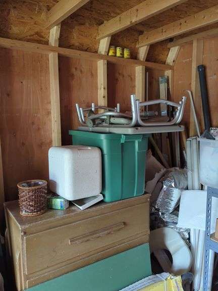 Shelf and Contents Including Pre-Finished Hardwood Flooring image