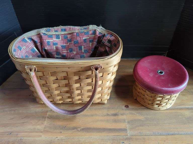 Longaberger Baskets with Liners and Accessories