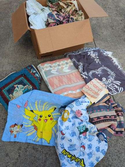 Assorted Fabric, Sheets, and Bedding image