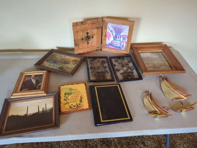 Assorted Home Decor: Framed Art, Metal Art, Book image