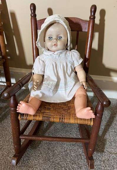 Doll & Miniature Rocking Chair image