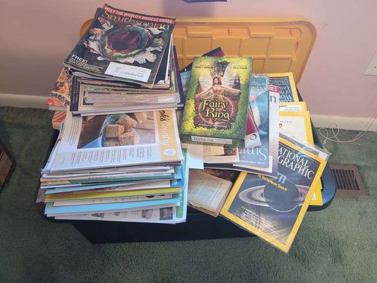 National Geographic, Smithsonian, Mother Earth News Magazines and Fairy Ring Oracle Cards image