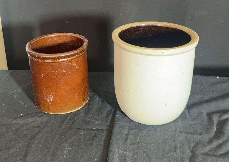 2 Stoneware Jars image