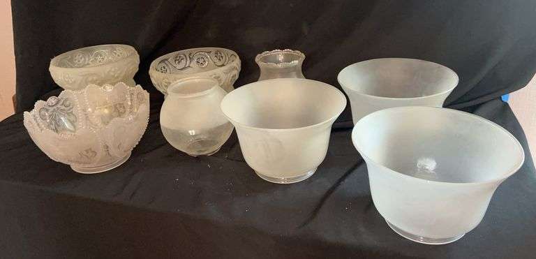 Assorted Glass Lamp Shades image