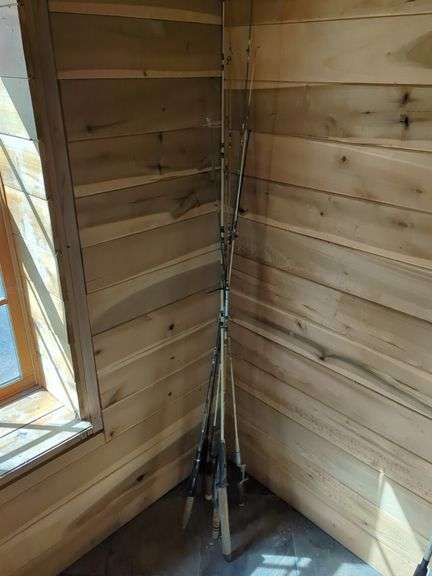 Lot of 6 Fishing Rods image