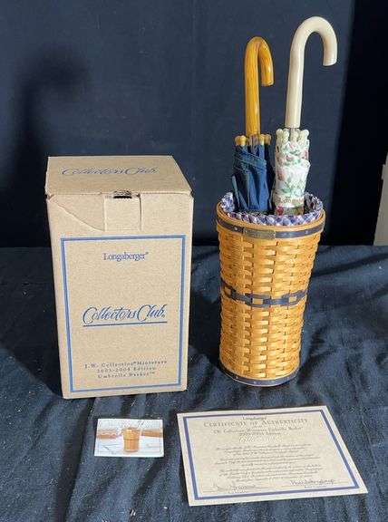 Longaberger J.W. Collection Miniature Umbrella Basket image