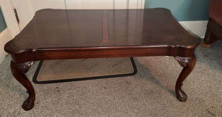 Ornate Wood Coffee Table image