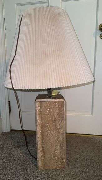 Table Lamp with Stone Base image