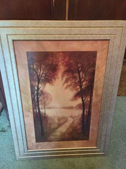 Framed Landscape Painting by Rowene Manning image