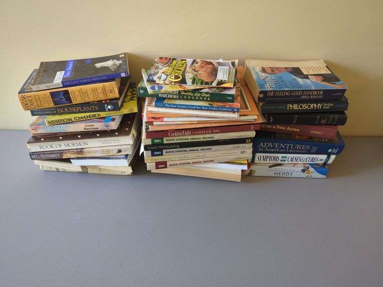 Assorted Books: Cookbooks, Literature, Self Help, and More image