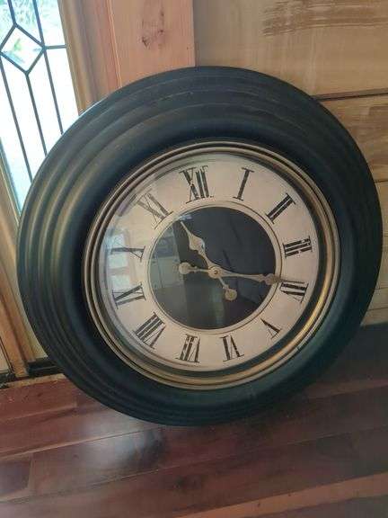 Wall Clock with Roman Numerals image