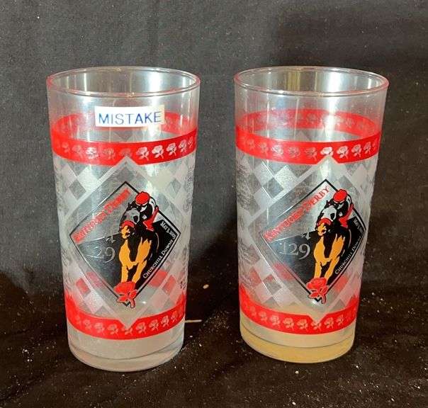Pair of Kentucky Derby 2003 Churchill Downs Glasses image