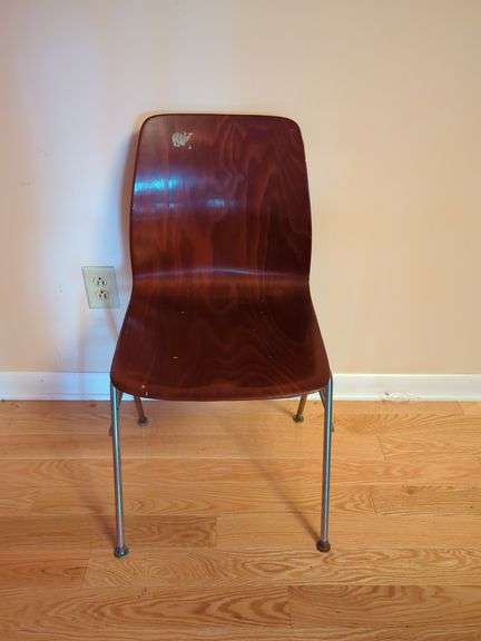 Wood and Metal Chair image