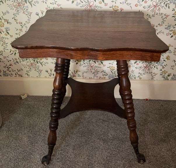 Dark Wood Accent Table image