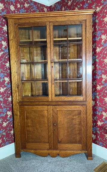 Wood Corner Cabinet image