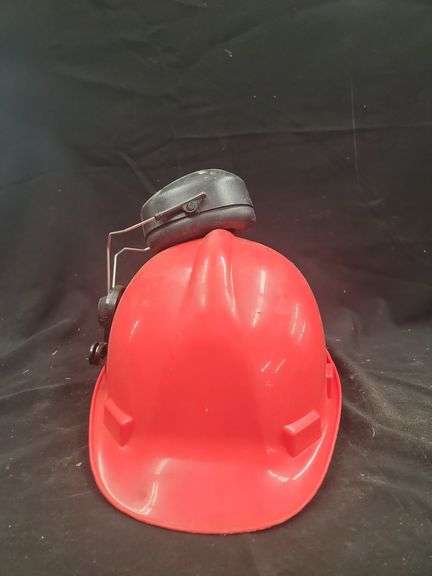 Red Hard Hat and NoCry Ear Muffs image