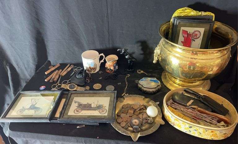 Assorted Items Including Prints, Watch, and More image