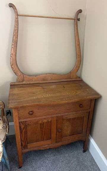 Oak Washstand image
