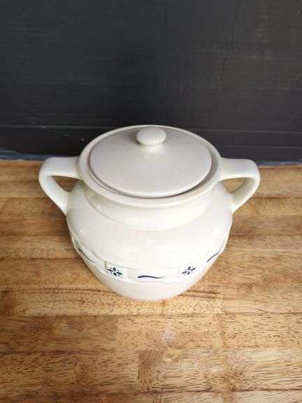 Longaberger Pottery Covered Jar